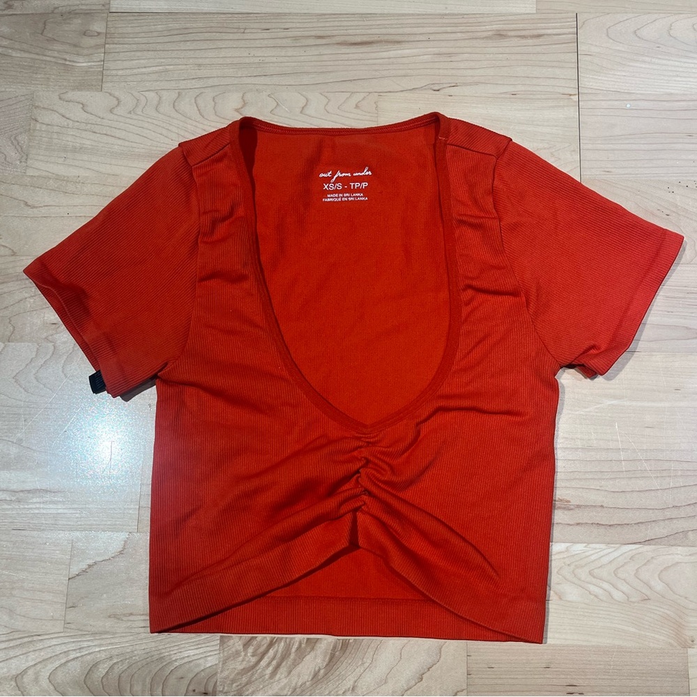 Urban Outfitters/Out From Under Red Crop Top